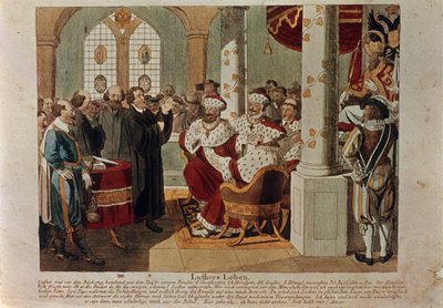 Luther at the Diet of Worms by German School